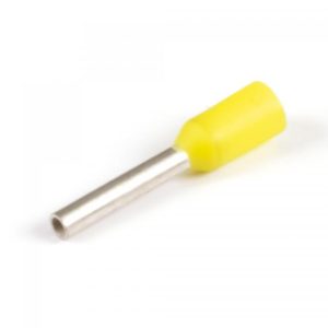 Tracon szigetelt érvéghüvely 1mm2/8mm sárga E090